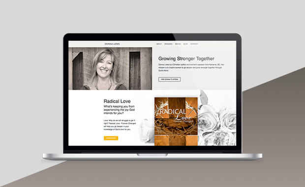 Website Portfolio Item - Author Website Design